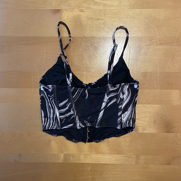 TIC TOC Cropped Molded Cup Corset/Bustier Size Small - Picture 6 of 9